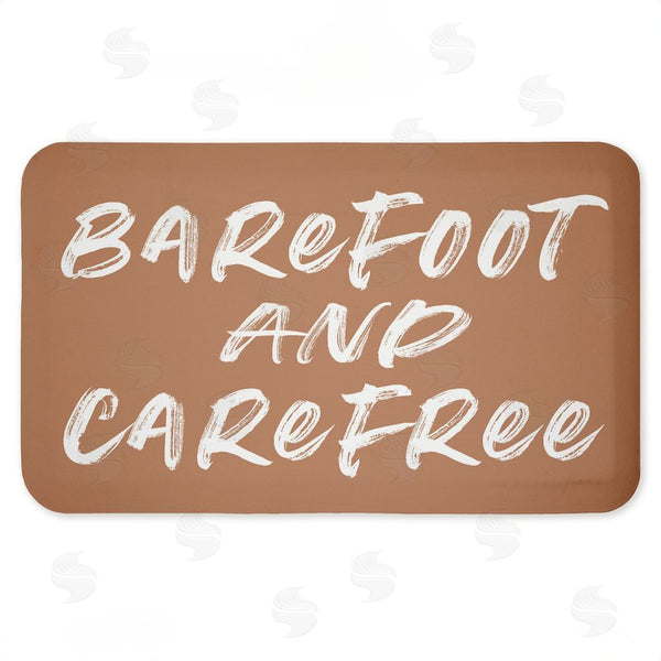 stupell industries Lettered and Lined | Barfoot & Carefree Summer Anti-Fatigue Mat