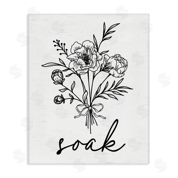 stupell industries Lettered and Lined | Bathroom Herb Soak Wall Art