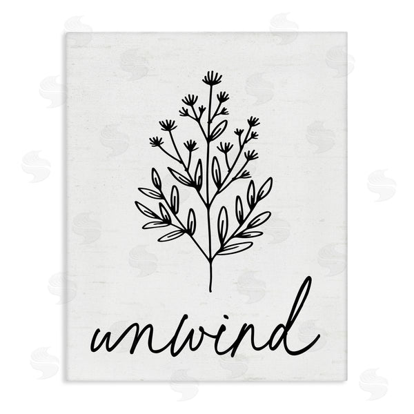 stupell industries Lettered and Lined | Bathroom Herb Unwind Wall Art