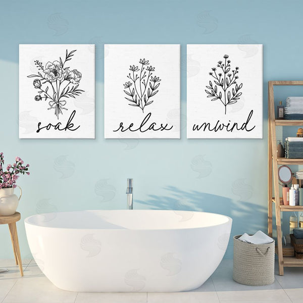 Stupell Industries Lettered And Lined | Bathroom Herbs For Relaxation Wall Art
