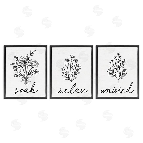 Stupell Industries Lettered And Lined | Bathroom Herbs For Relaxation Wall Art