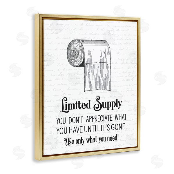 Stupell Industries Lettered And Lined | Bathroom Limited Toilet Paper