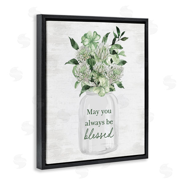 Stupell Industries Lettered And Lined | Be Blessed Bouquet
