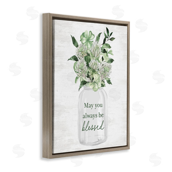 Stupell Industries Lettered And Lined | Be Blessed Bouquet