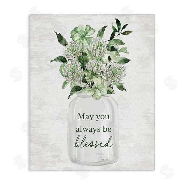 stupell industries Lettered and Lined | Be Blessed Bouquet