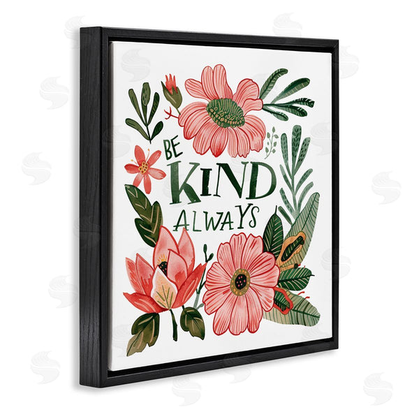 Stupell Industries Lettered And Lined | Be Kind Always Greenery