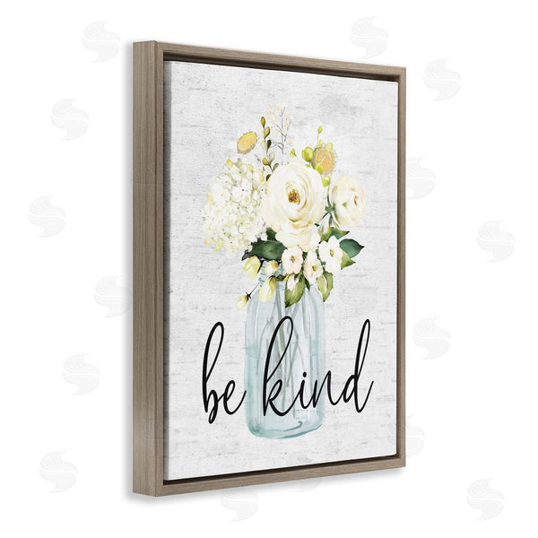 Stupell Industries Lettered And Lined | Be Kind Soft Spring Bouquet