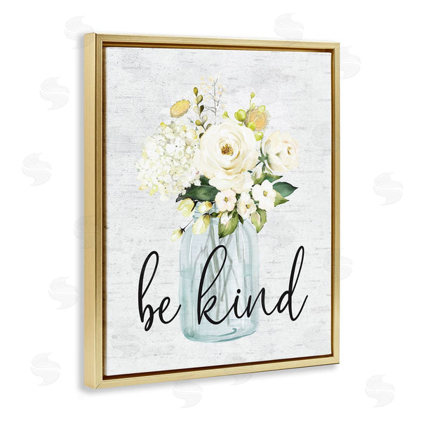 Stupell Industries Lettered And Lined | Be Kind Soft Spring Bouquet