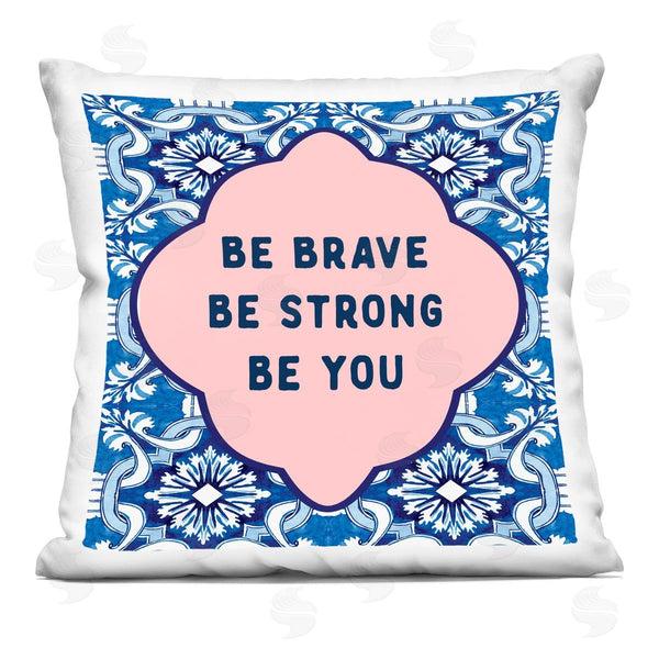 stupell industries Lettered and Lined | Be You on Boho Pattern Printed Throw Pillow