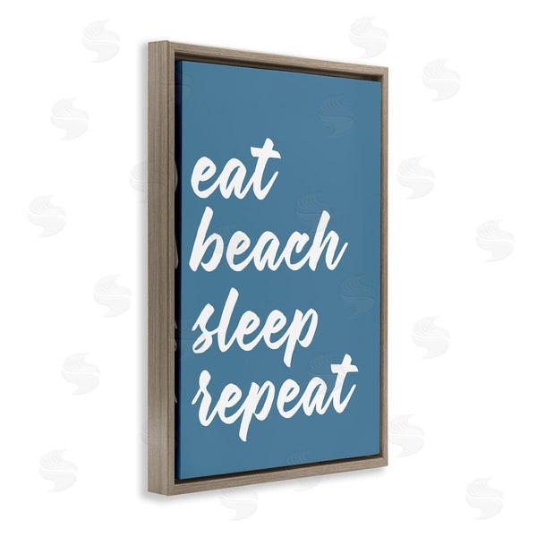 Stupell Industries Lettered And Lined | Beach Repeat List