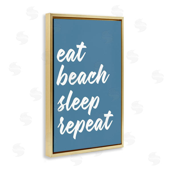 Stupell Industries Lettered And Lined | Beach Repeat List