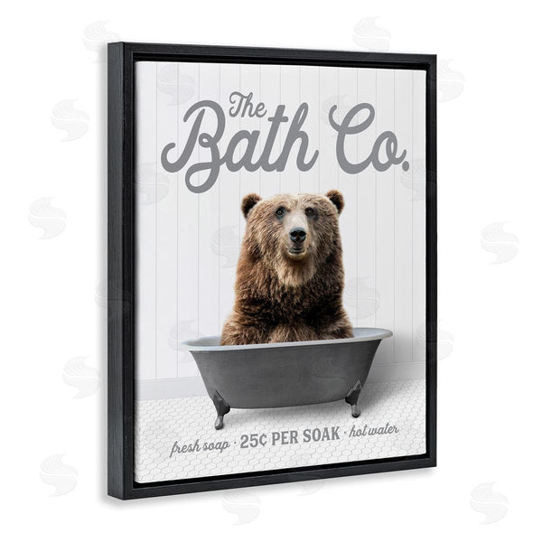 Stupell Industries Lettered And Lined | Bear In Bathtub Wall Art