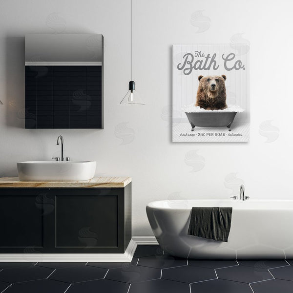 Stupell Industries Lettered And Lined | Bear In Bubble Bath Wall Art