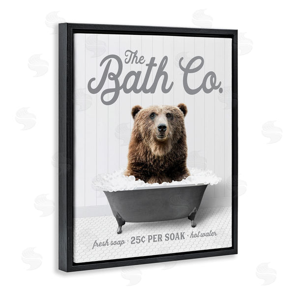 Stupell Industries Lettered And Lined | Bear In Bubble Bath Wall Art