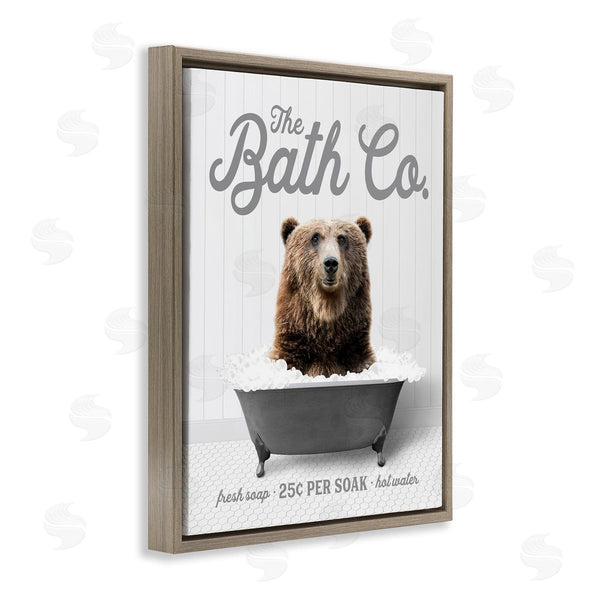 Stupell Industries Lettered And Lined | Bear In Bubble Bath Wall Art