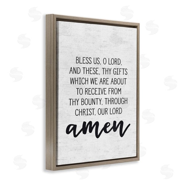 Stupell Industries Lettered And Lined | Before Meal Religious Prayer