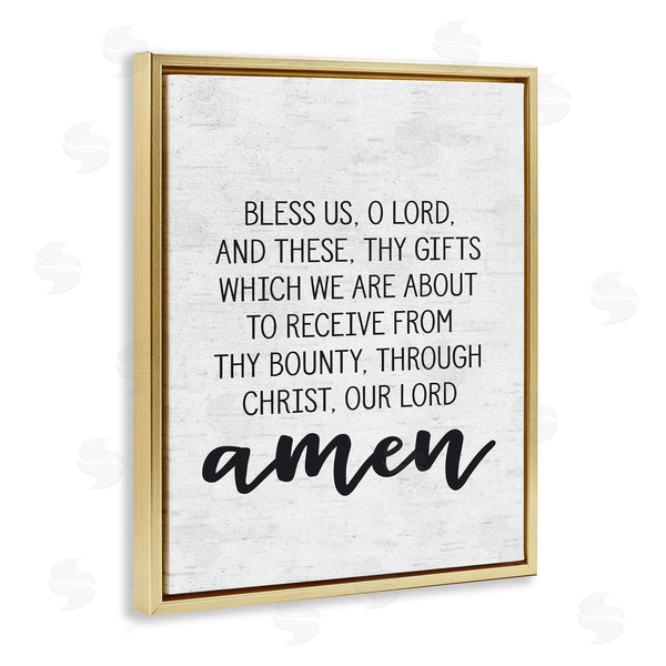 Stupell Industries Lettered And Lined | Before Meal Religious Prayer