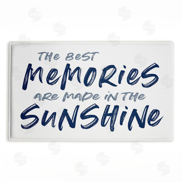 stupell industries Lettered and Lined | Best Memories In Sunshine Plush Bath Mat
