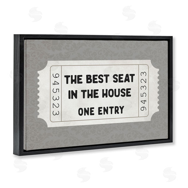 Stupell Industries Lettered And Lined | Best Seat In House Bathroom