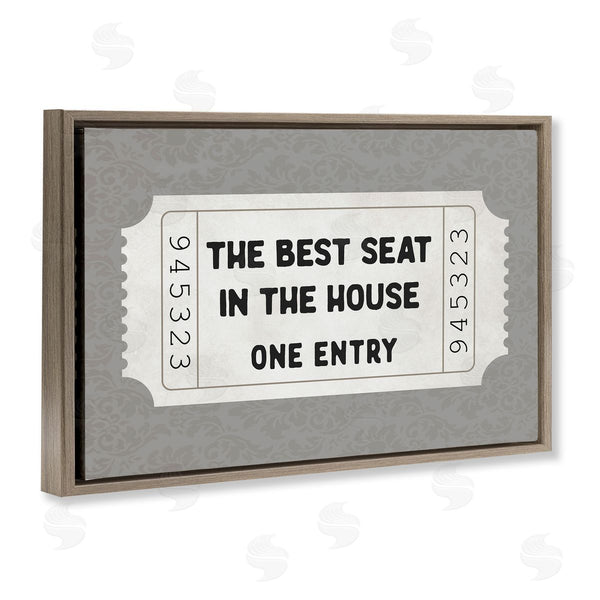 Stupell Industries Lettered And Lined | Best Seat In House Bathroom