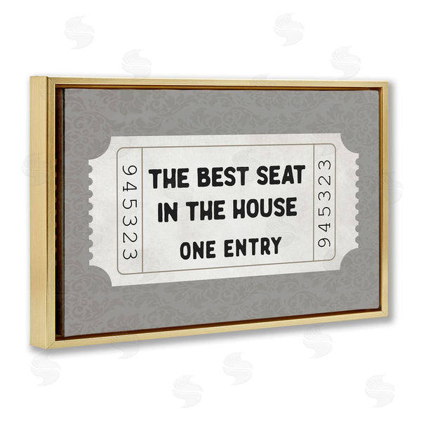 Stupell Industries Lettered And Lined | Best Seat In House Bathroom