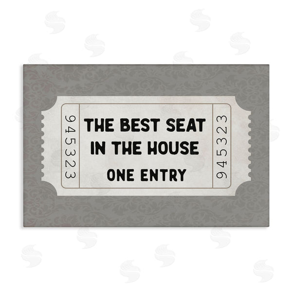 stupell industries Lettered and Lined | Best Seat In House Bathroom