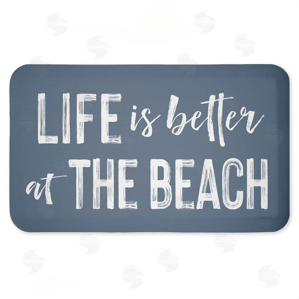 stupell industries Lettered and Lined | Better At Beach Sentiment Anti-Fatigue Mat