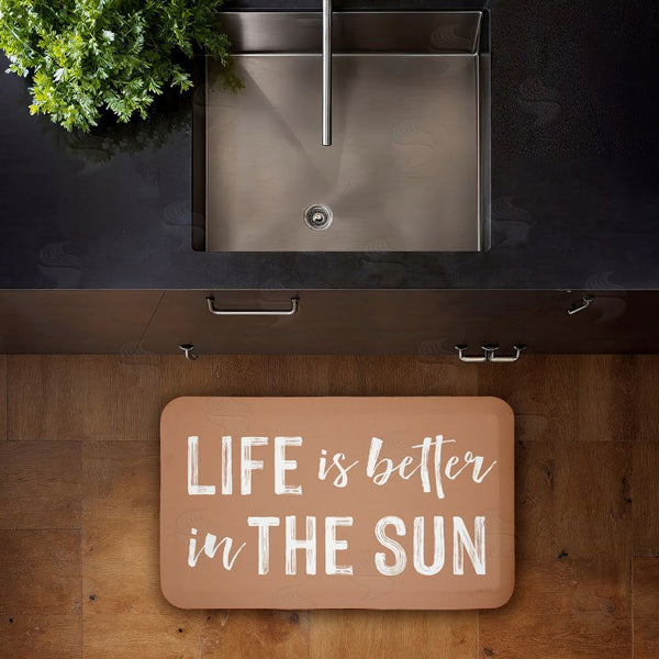 Stupell Industries Lettered And Lined | Better In The Sun Anti-Fatigue Mat