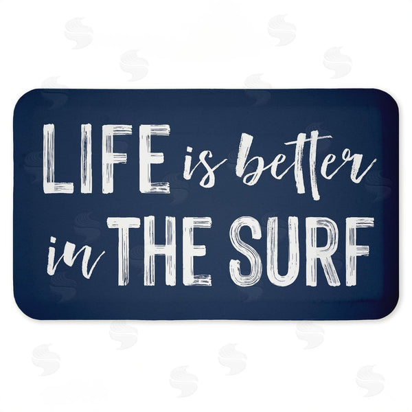 stupell industries Lettered and Lined | Better In The Surf Sentiment Anti-Fatigue Mat