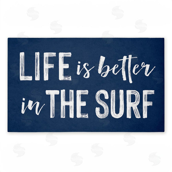 stupell industries Lettered and Lined | Better In The Surf Sentiment Non-Woven Door Mat