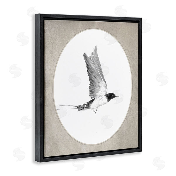Stupell Industries Lettered And Lined | Bird In Flight Vignette