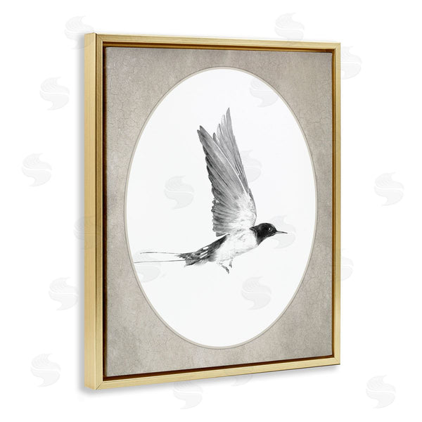 Stupell Industries Lettered And Lined | Bird In Flight Vignette