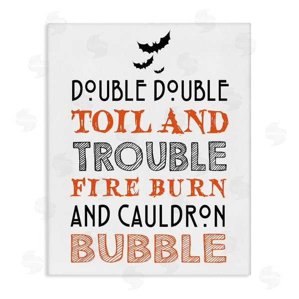 stupell industries Lettered and Lined | Black & Orange Halloween Bats Wall Art