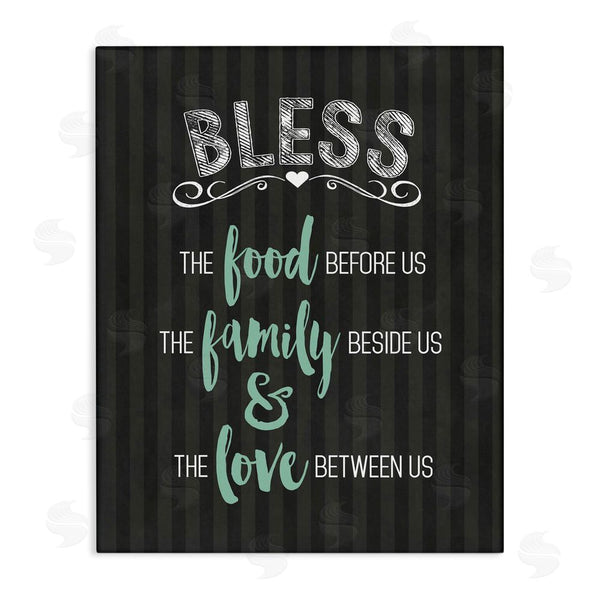 stupell industries Lettered and Lined | Bless The Food Family & Love Wall Art