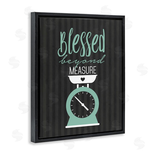 Stupell Industries Lettered And Lined | Blessed Beyond Measure Scale Wall Art