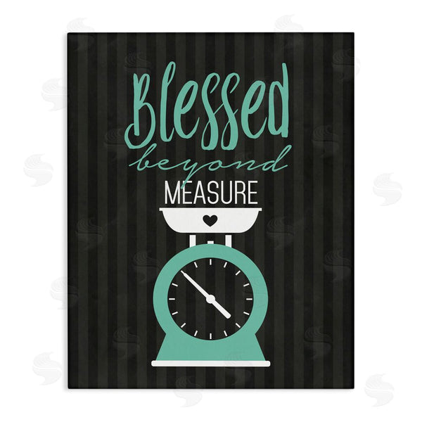 stupell industries Lettered and Lined | Blessed Beyond Measure Scale Wall Art