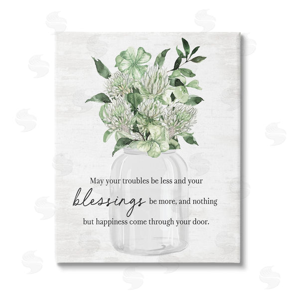 stupell industries Lettered and Lined | Blessings & Happiness Proverb Wall Art