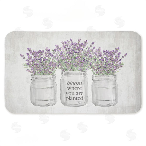 stupell industries Lettered and Lined | Bloom Where You Are Planted Anti-Fatigue Mat