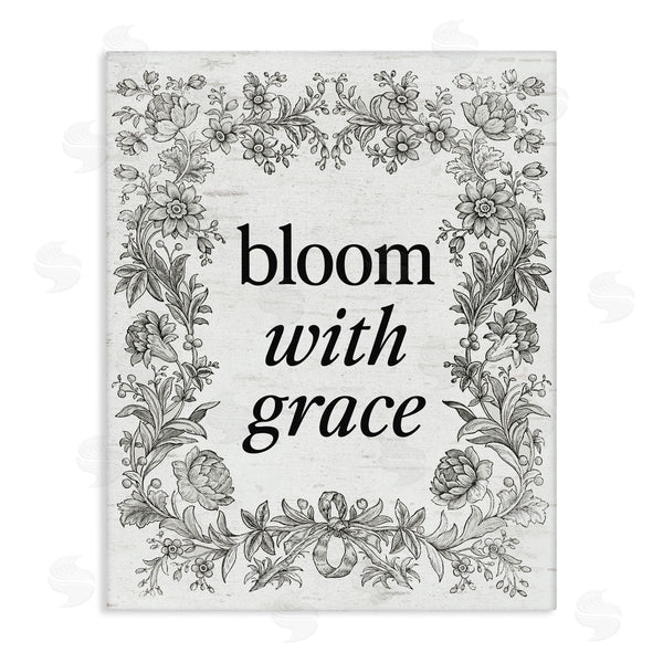 stupell industries Lettered and Lined | Bloom with Grace Vintage Border