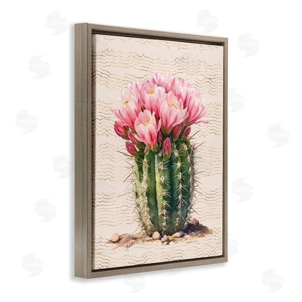 Stupell Industries Lettered And Lined | Blooming Floral Cactus