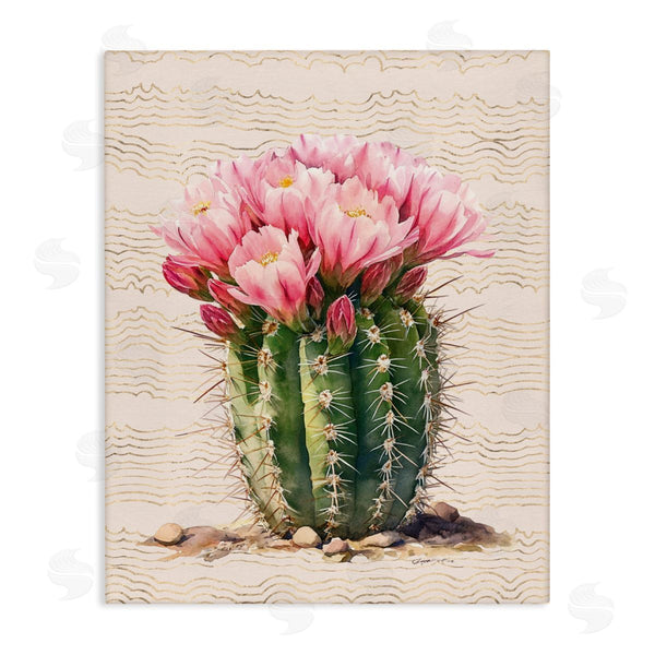 stupell industries Lettered and Lined | Blooming Floral Cactus