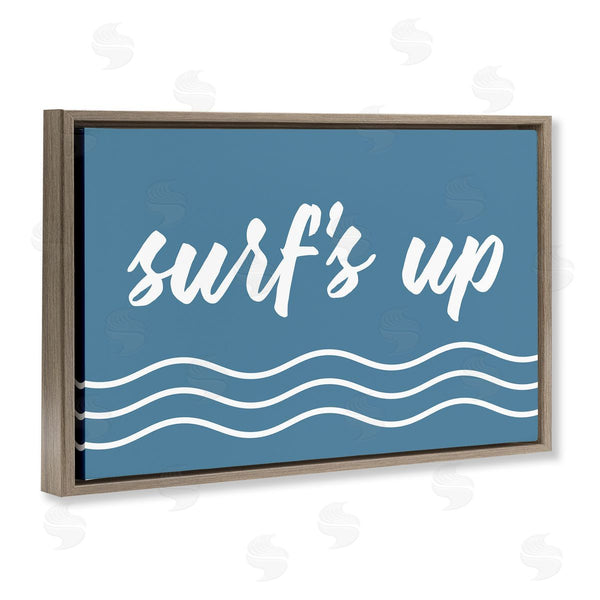 Stupell Industries Lettered And Lined | Blue Surf's Up