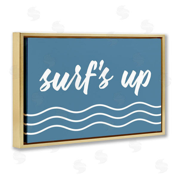 Stupell Industries Lettered And Lined | Blue Surf's Up