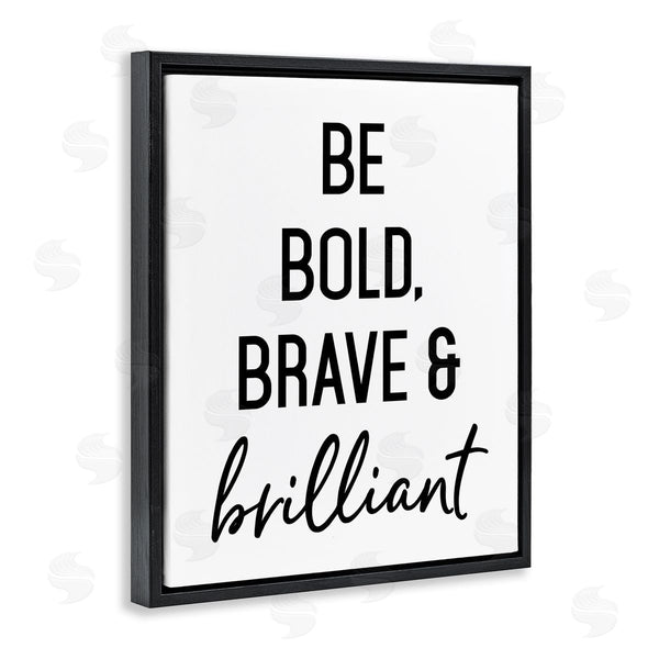 Stupell Industries Lettered And Lined | Bold Brave & Brilliant Wall Art
