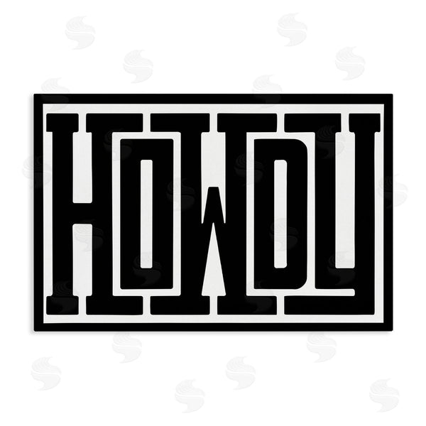stupell industries Lettered and Lined | Bold Vintage Howdy Greeting