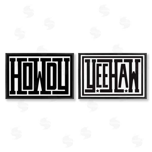 Stupell Industries Lettered And Lined | Bold Western Greetings