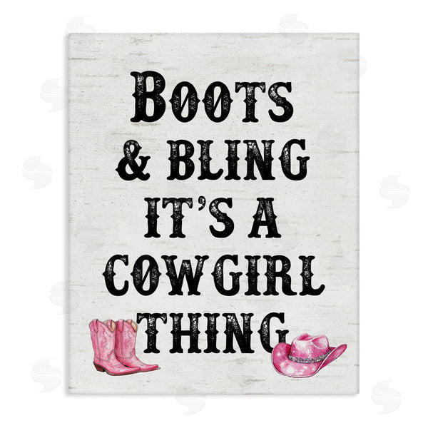 stupell industries Lettered and Lined | Boots & Bling Cowgirl Thing