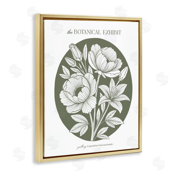 Stupell Industries Lettered And Lined | Botanical Exhibit Blossoms
