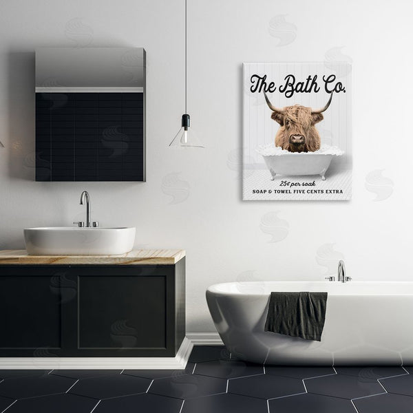 Stupell Industries Lettered And Lined | Bubble Bath Cattle Wall Art
