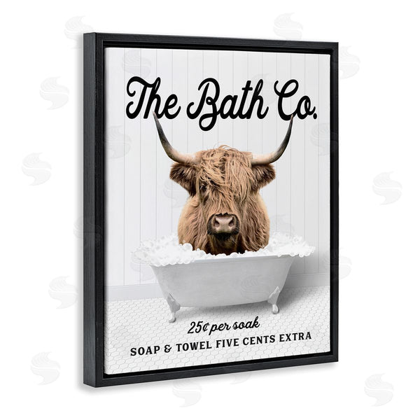 Stupell Industries Lettered And Lined | Bubble Bath Cattle Wall Art